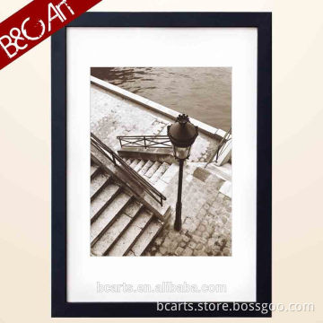 Handmade steps to the Seine Paris streetscape painting